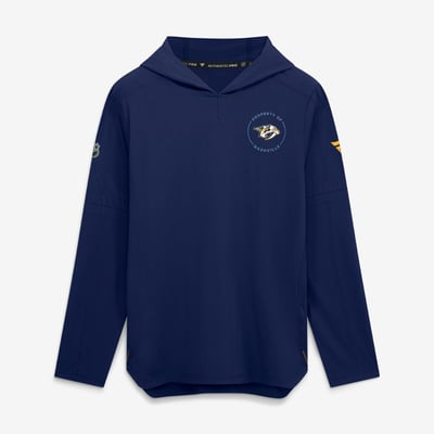 Nashville Predators Fanatics Authentic Pro Train Lightweight Hoodie - Navy