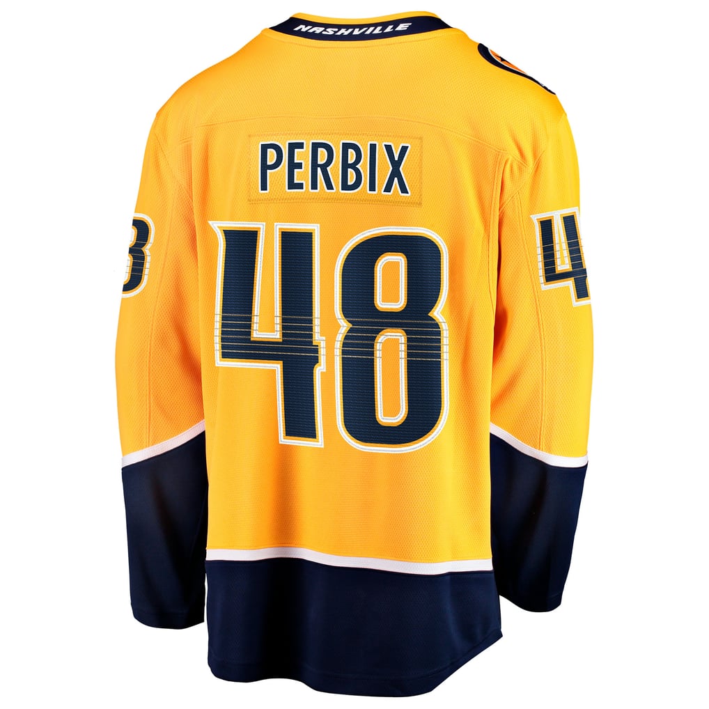 Maillot Officiel Nashville Predators - Modèle Breakaway 2018 - Homme - Taille M - Or Et Blanc