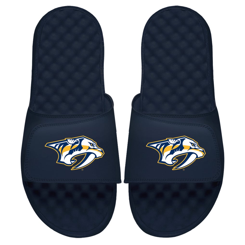 Nashville Predators ISlide Primary Logo Slide Sandals - Navy