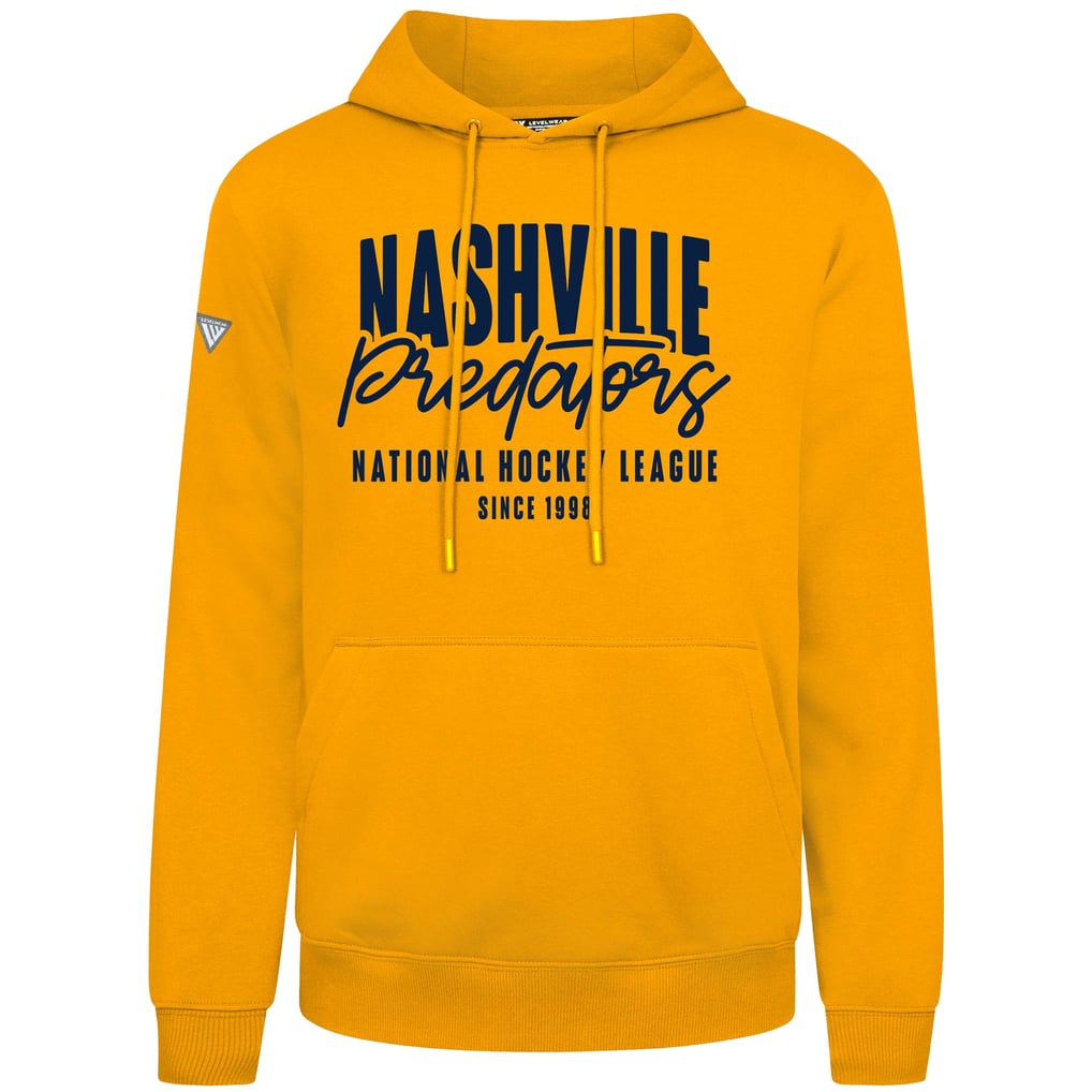  Nashville Predators Levelwear Podium Response Pullover Hoodie - Gold