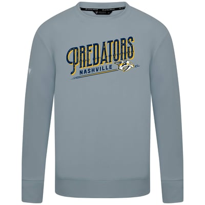  Nashville Predators Levelwear Mandate Longtimer Crew Sweatshirt - Gray