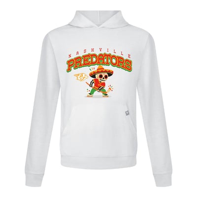 Nashville Predators Levelwear DOTD Sugar Skull Player Relay Hooded T-Shirt - White
