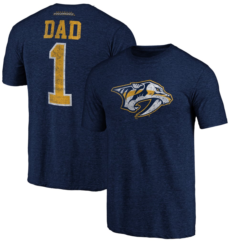 Nashville Predators Greatest Dad Tri-Blend T-Shirt - Navy