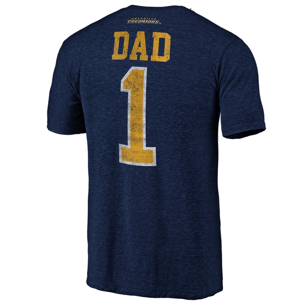 Nashville Predators Greatest Dad Tri-Blend T-Shirt - Navy