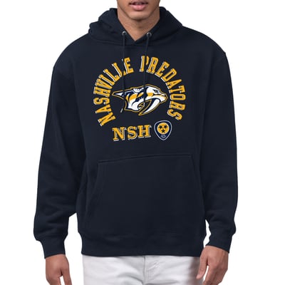 Nashville Predators Starter All-Around Fan Hoodie - Navy