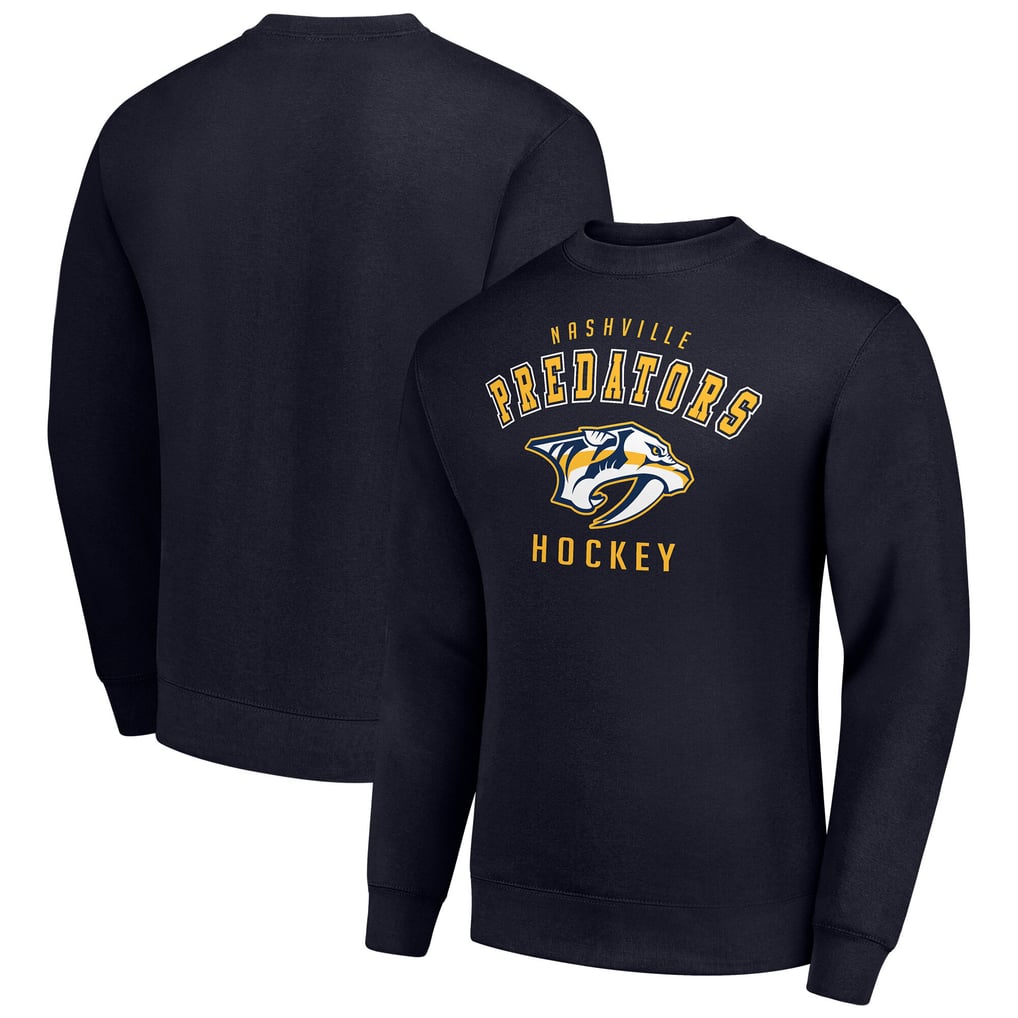  Nashville Predators Men's Starter Team Logo Fleece Pullover Sweatshirt - Navy