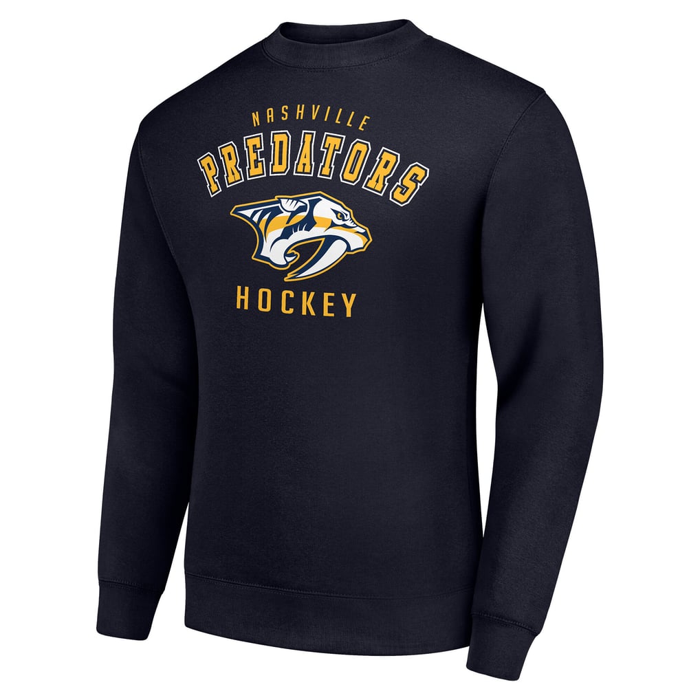  Nashville Predators Men's Starter Team Logo Fleece Pullover Sweatshirt - Navy