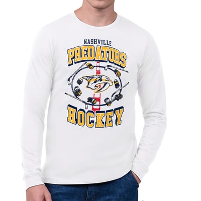 Nashville Predators Starter Tilly Long-Sleeve T-Shirt - White