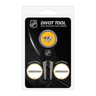 Nashville Predators Golf Divot Tool Pack with 3 Magnetic Markers