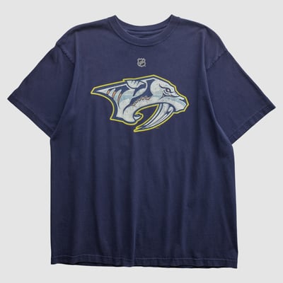 Nashville Predators Reebok 2010s T-shirt - Navy - L by Fanatics Real Vintage