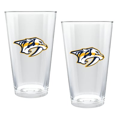 Nashville Predators Two-Piece 16oz. Double Play Pint Glass Set