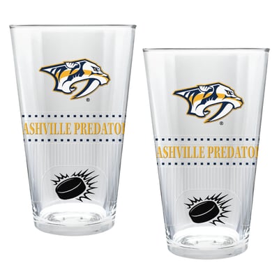 Nashville Predators Two-Piece 16oz. Stadium Pint Glass Set