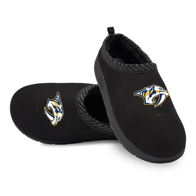 Nashville Predators ISlide Unisex Primary Logo Mission Slipper - Black

