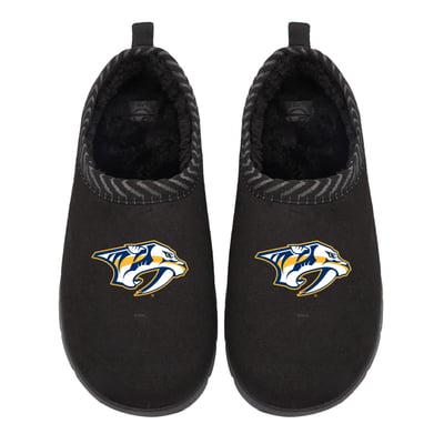 Nashville Predators ISlide Unisex Primary Logo Mission Slipper - Black
