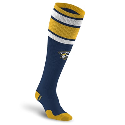 Nashville Predators PRO Compression Unisex  Classic Stripe Over-the-Calf Compression Socks