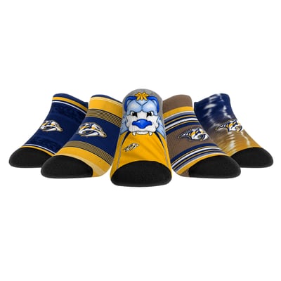  Nashville Predators Rock Em Unisex Super Fan Five-Pack Low-Cut Socks Set - 