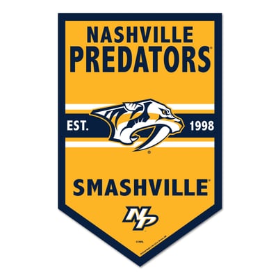 Nashville Predators WinCraft 11" x 17" Chevron Wood Sign