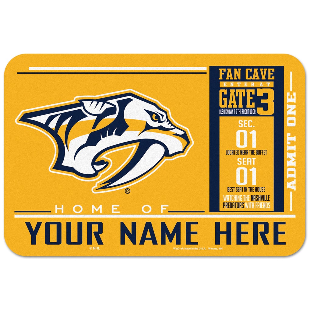 Nashville Predators WinCraft 20'' x 30'' Personalized Floor Mat