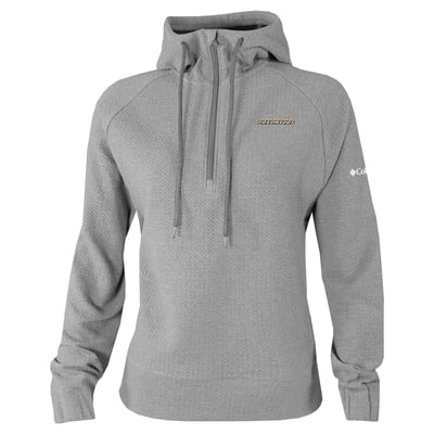 Nashville Predators Columbia Women's Half-Zip Swingcraft Tri-Blend Hoodie - Gray
