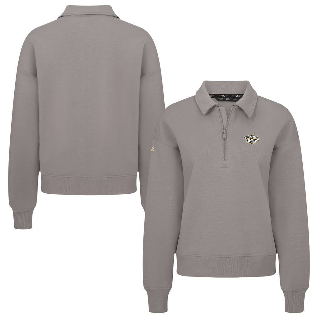  Nashville Predators Levelwear Women's  Canmore Quarter-Zip Pullover - Gray