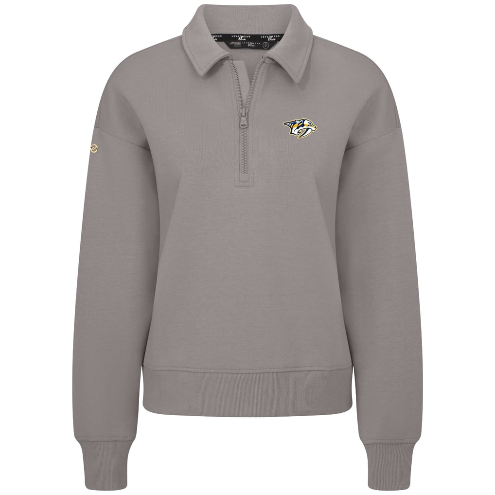  Nashville Predators Levelwear Women's  Canmore Quarter-Zip Pullover - Gray