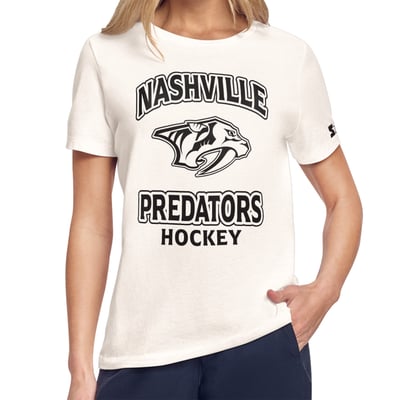 Nashville Predators Starter Women's Cookies & Cream T-Shirt - Cream
