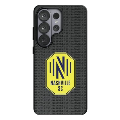  Nashville SC Keyscaper Text Backdrop Magnetic Bump Case - Black