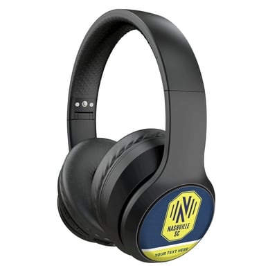 Nashville SC Keyscaper Personalized Solid Wireless Bluetooth Headphones With Case