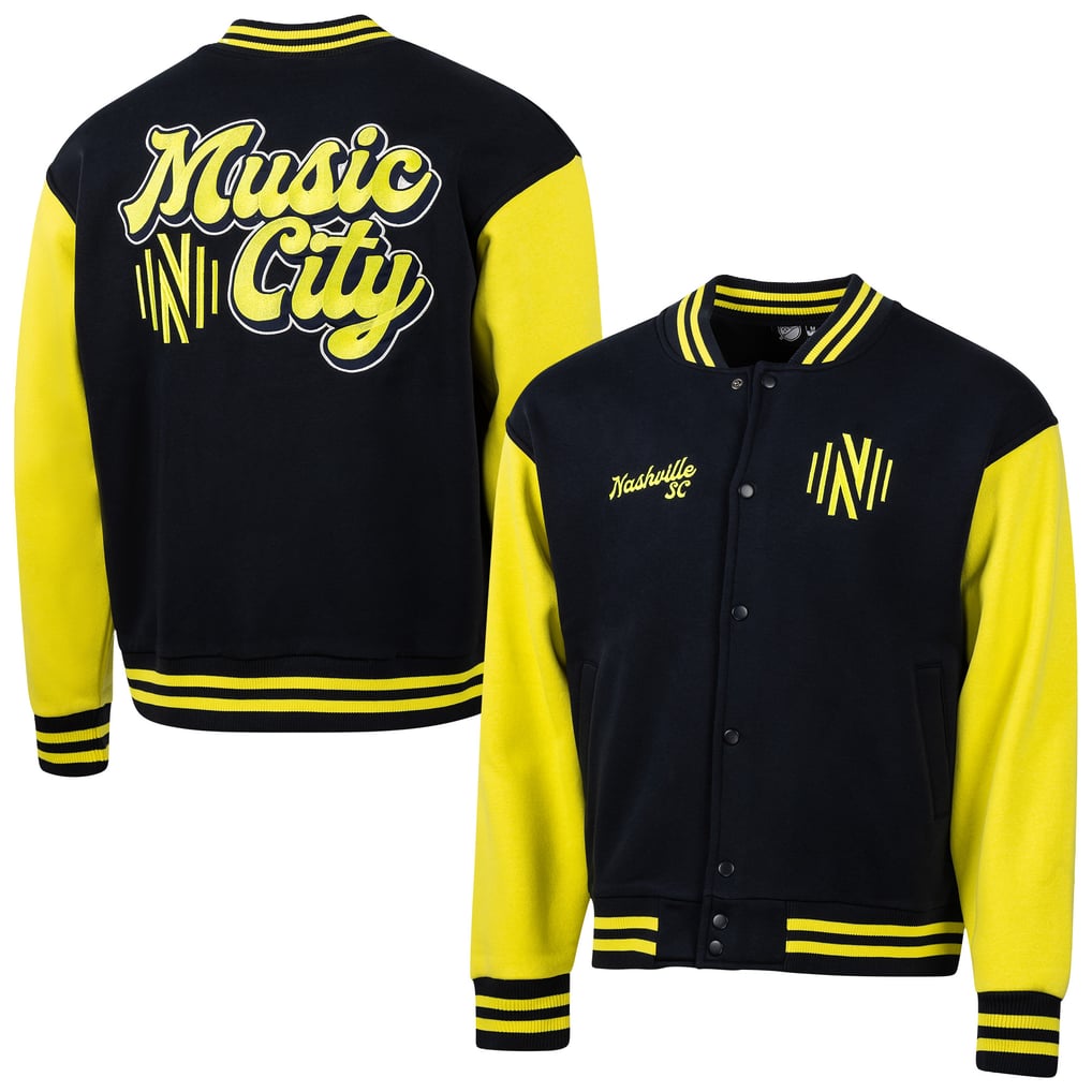 Nashville SC Fast Break Varsity Full-Snap Jacket - Navy
