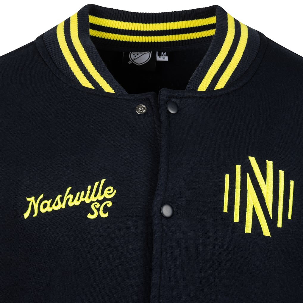 Nashville SC Fast Break Varsity Full-Snap Jacket - Navy