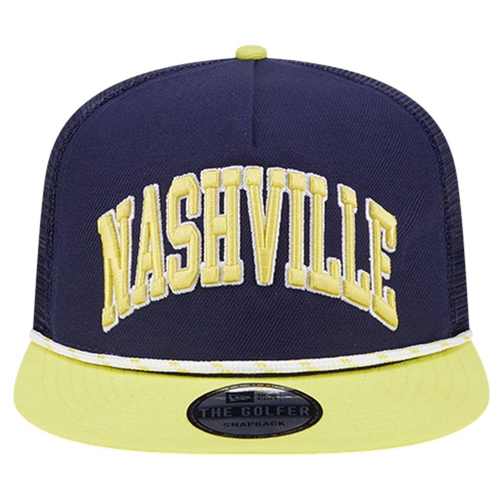 Nashville SC New Era Throwback Golfer Snapback Hat - Navy