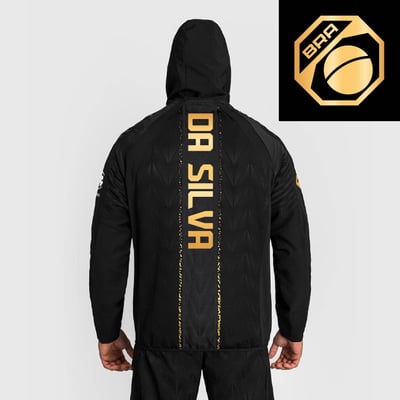 Natalia Silva UFC Zenith by Venum Authentic Fight Night Champion Full-Zip Walkout Hoodie - Black/Gold