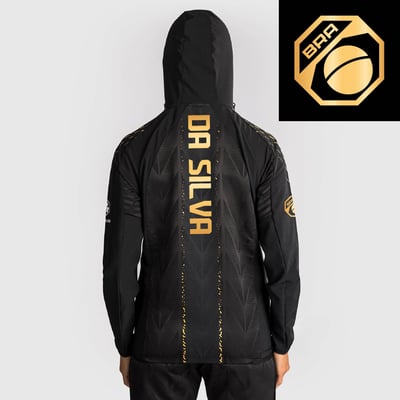 Natalia Silva UFC Zenith by Venum Women's Authentic Fight Night Champion Full-Zip Walkout Hoodie  - Black/Gold