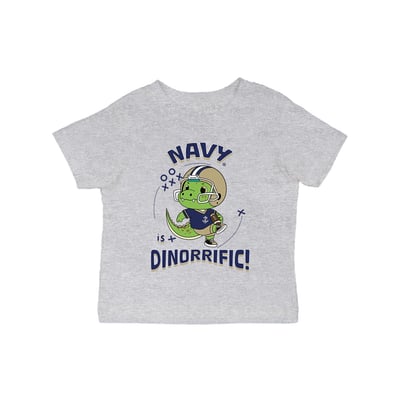 Navy Midshipmen Vive La Fete Infant Dinorrific T-Shirt - Gray