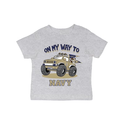Navy Midshipmen Vive La Fete Infant On My Way T-Shirt - Gray