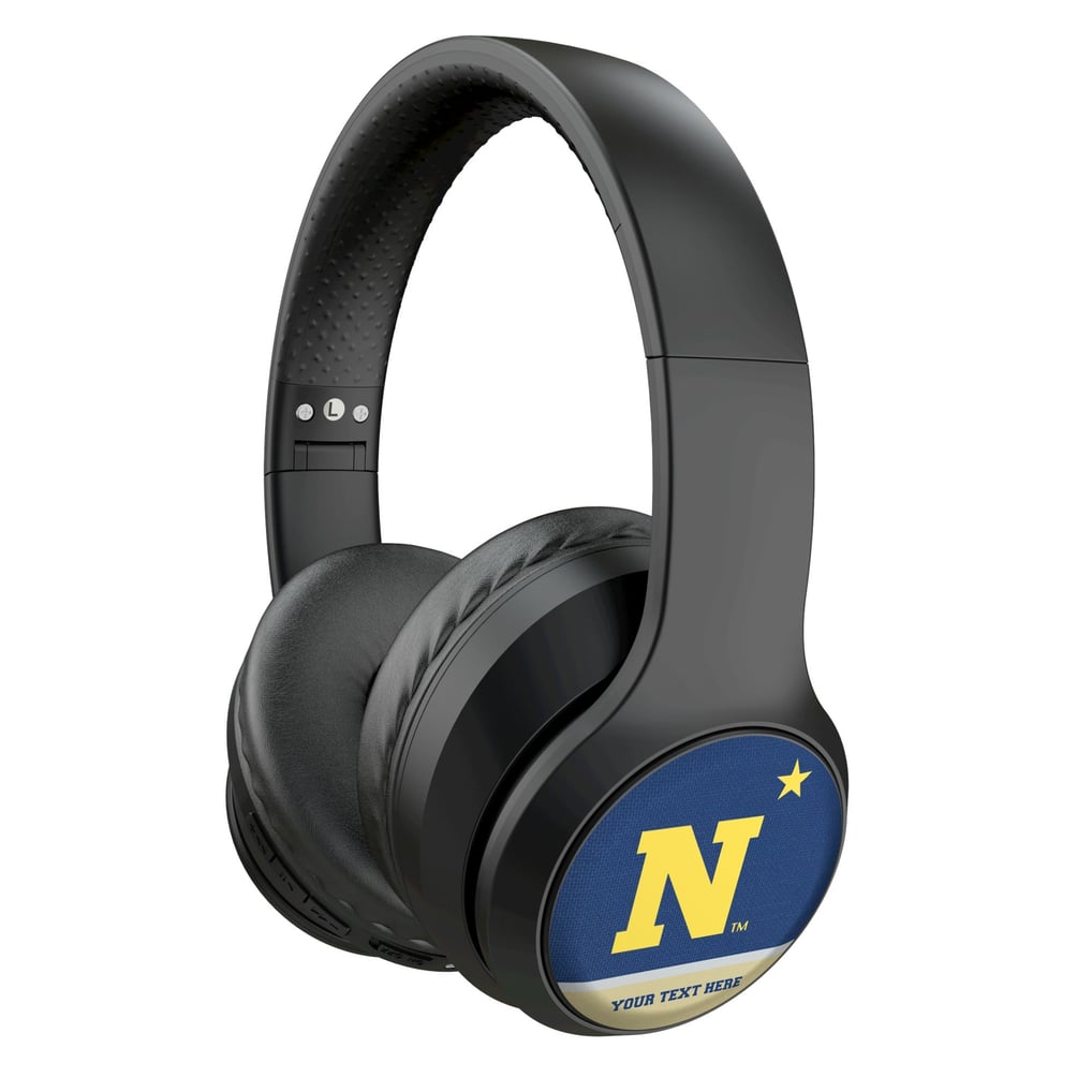 Navy Midshipmen Keyscaper Personalized Endzone Solid Wireless Bluetooth Headphones With Case