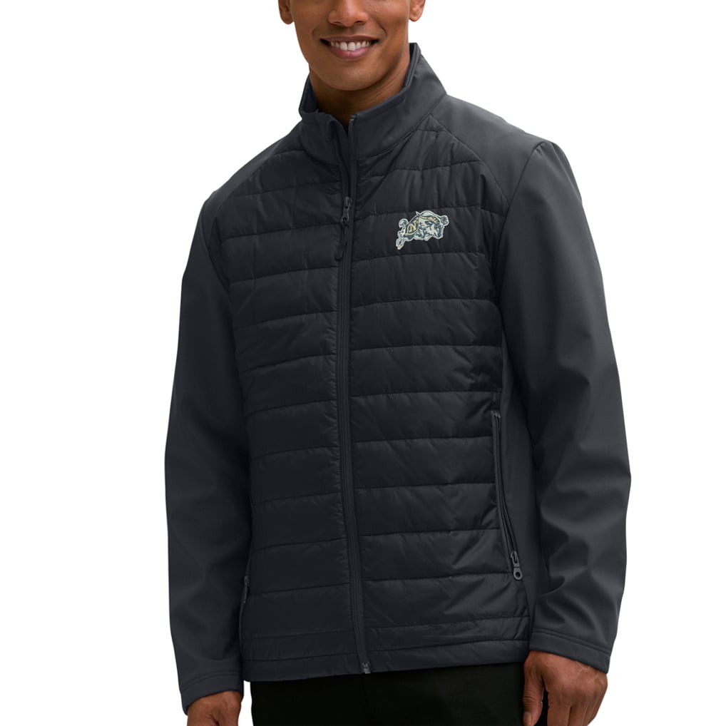 Navy Midshipmen Hybrid Full-Zip Jacket - Black