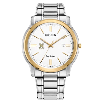 Navy Midshipmen Citizen Watch Eco-Drive Two-Tone Steel Watch