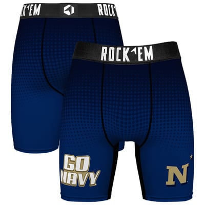  Navy Midshipmen Rock Em Slogan Boxer Briefs - Navy