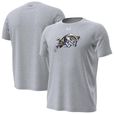 Navy Midshipmen Under Armour Goat Tech Stretch T-Shirt - Gray