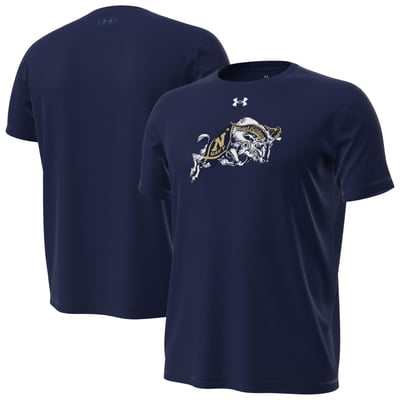 Navy Midshipmen Under Armour Goat Tech Stretch T-Shirt - Navy