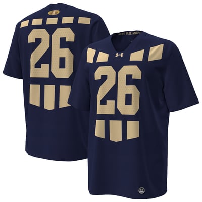 #26 Navy Midshipmen Under Armour 100th Anniversary Replica Football Jersey - Navy