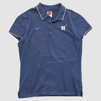 Navy Midshipmen Nike 2000s Polo - Navy - S by Fanatics Real Vintage