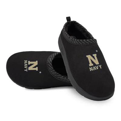 Navy Midshipmen ISlide Unisex Primary Logo Mission Slipper - Black

