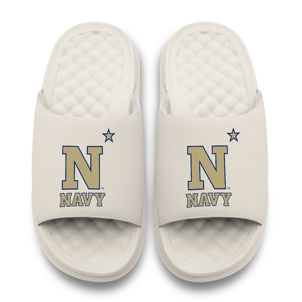 Fanatics Navy ISlide Sandals with White Logo Unisex New York Yankees ISlide Centered Logo Splat Motive  main image 2