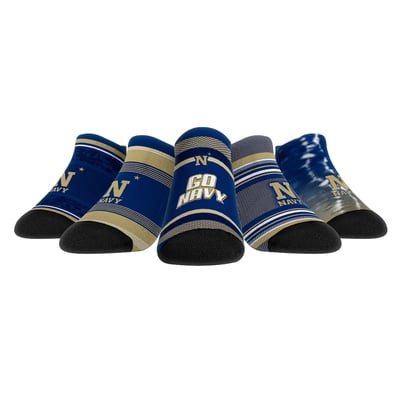  Navy Midshipmen Rock Em Unisex Super Fan Five-Pack Low-Cut Socks Set - 