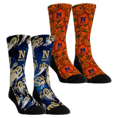 Navy Midshipmen Rock Em Socks Unisex Halloween Crew Socks 2-Pack Set