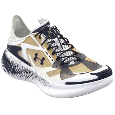  Navy Midshipmen Under Armour Unisex Echo SlipSpeed Team Sneaker - White