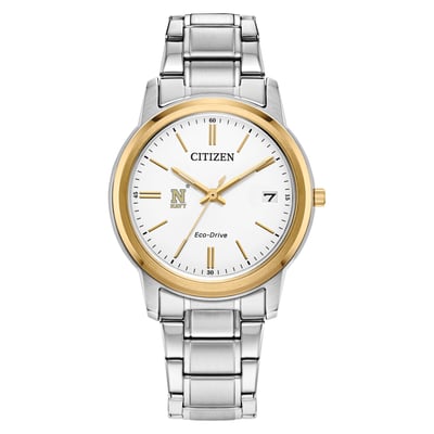 Navy Midshipmen Citizen Watch Women's Eco-Drive Two-Tone Steel Watch