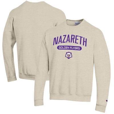 Nazareth University Golden Flyers Champion Powerblend Sweatshirt - Oatmeal
